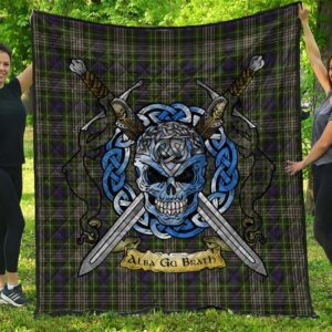 Quilt - Davidson Tulloch Dress Tartan Premium Quilt Celtic Scottish Warrior A7