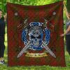 Quilt - Drummond Clan Tartan Premium Quilt Celtic Scottish Warrior A7