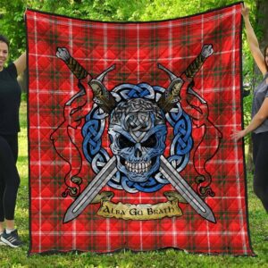 Quilt - Duke of Rothesay Modern Tartan Premium Quilt Celtic Scottish Warrior A7