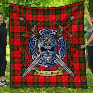 Quilt - Dunbar Modern Tartan Premium Quilt Celtic Scottish Warrior A7