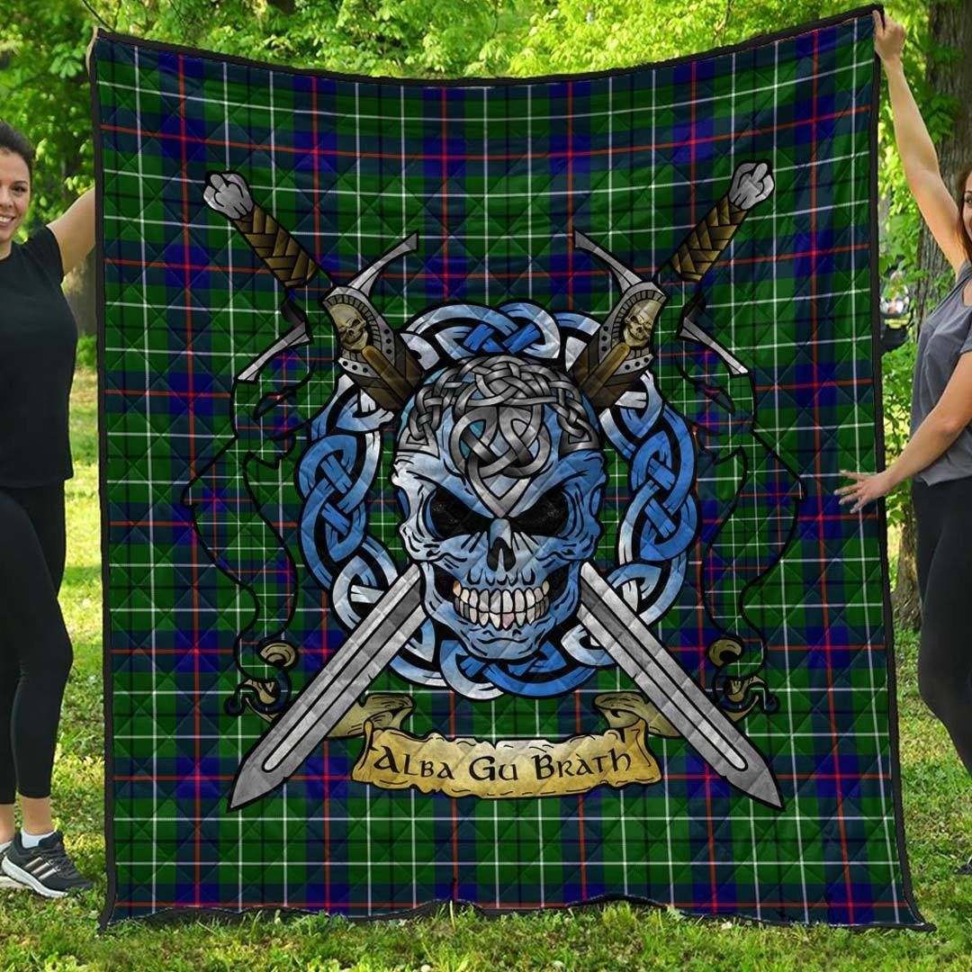 Quilt - Duncan Modern Tartan Premium Quilt Celtic Scottish Warrior A7 Quilt - Duncan Modern Tartan Premium Quilt Celtic Scottish Warrior A7