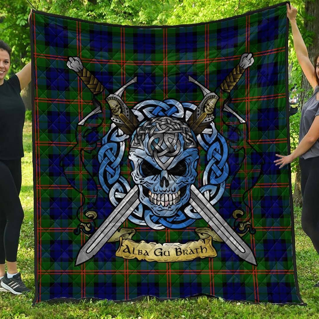 Quilt - Dundas Modern Tartan Premium Quilt Celtic Scottish Warrior A7 Quilt - Dundas Modern Tartan Premium Quilt Celtic Scottish Warrior A7