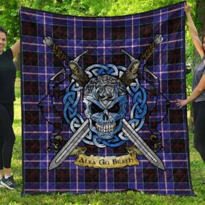 Quilt - Dunlop Modern Tartan Premium Quilt Celtic Scottish Warrior A7