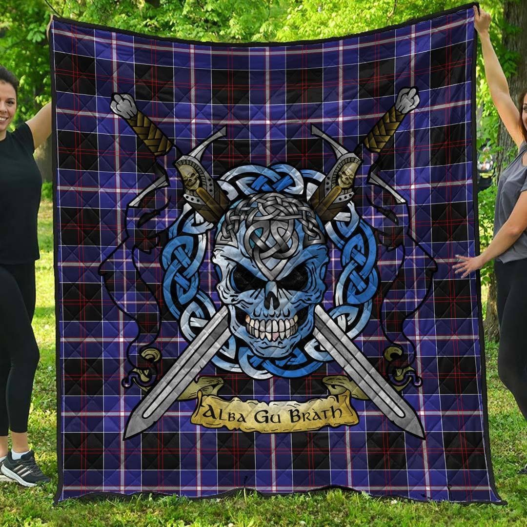 Quilt - Dunlop Modern Tartan Premium Quilt Celtic Scottish Warrior A7 Quilt - Dunlop Modern Tartan Premium Quilt Celtic Scottish Warrior A7