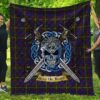 Quilt - Durie Tartan Premium Quilt Celtic Scottish Warrior A7