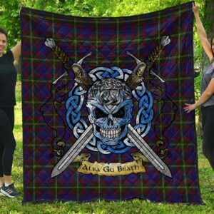 Quilt - Durie Tartan Premium Quilt Celtic Scottish Warrior A7