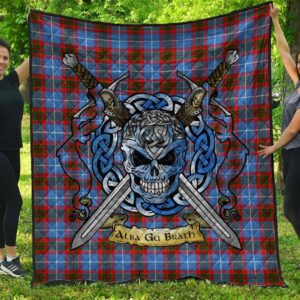 Quilt - Edinburgh District Tartan Premium Quilt Celtic Scottish Warrior A7