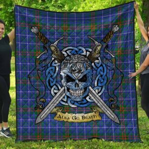 Quilt - Edmonstone Tartan Premium Quilt Celtic Scottish Warrior A7