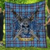 Quilt - Elliot Ancient Tartan Premium Quilt Celtic Scottish Warrior A7