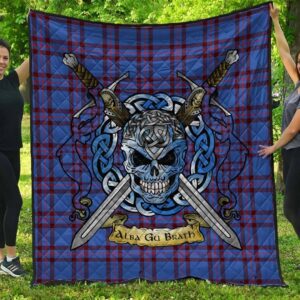 Quilt - Elliot Modern Tartan Premium Quilt Celtic Scottish Warrior A7