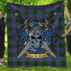 Quilt - Elphinstone Tartan Premium Quilt Celtic Scottish Warrior A7