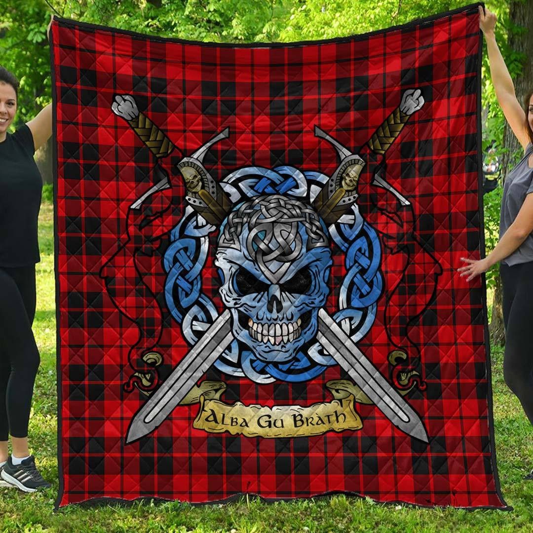 Quilt - Ettrick District Tartan Premium Quilt Celtic Scottish Warrior A7 Quilt - Ettrick District Tartan Premium Quilt Celtic Scottish Warrior A7