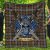Quilt - Fergusson Weathered Tartan Premium Quilt Celtic Scottish Warrior A7