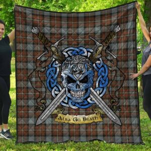 Quilt - Fergusson Weathered Tartan Premium Quilt Celtic Scottish Warrior A7