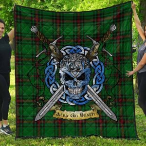 Quilt - Fife District Tartan Premium Quilt Celtic Scottish Warrior A7