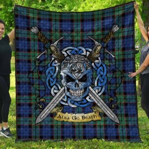 Quilt - Fletcher Ancient Tartan Premium Quilt Celtic Scottish Warrior A7