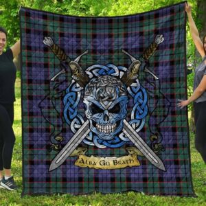 Quilt - Fletcher Modern Tartan Premium Quilt Celtic Scottish Warrior A7