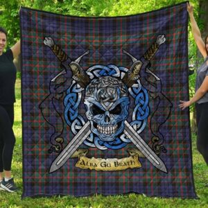 Quilt - Fletcher of Dunans Tartan Premium Quilt Celtic Scottish Warrior A7