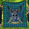 Quilt - Flower Of Scotland Tartan Premium Quilt Celtic Scottish Warrior A7