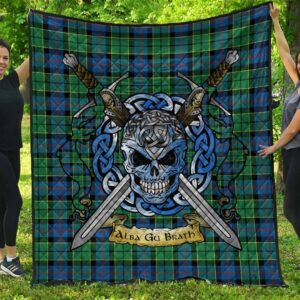 Quilt - Forsyth Ancient Tartan Premium Quilt Celtic Scottish Warrior A7