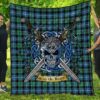 Quilt - Galbraith Ancient Tartan Premium Quilt Celtic Scottish Warrior A7