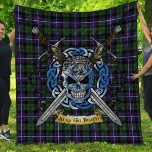 Quilt - Galbraith Modern Tartan Premium Quilt Celtic Scottish Warrior A7