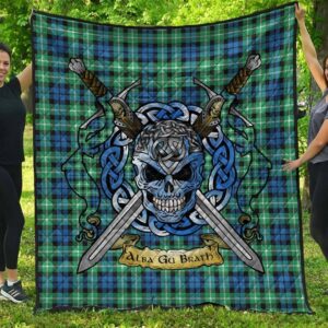 Quilt - Graham of Montrose Ancient Tartan Premium Quilt Celtic Scottish Warrior A7