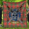 Quilt - Grant Ancient Tartan Premium Quilt Celtic Scottish Warrior A7