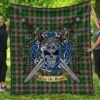 Quilt - Gray Tartan Premium Quilt Celtic Scottish Warrior A7