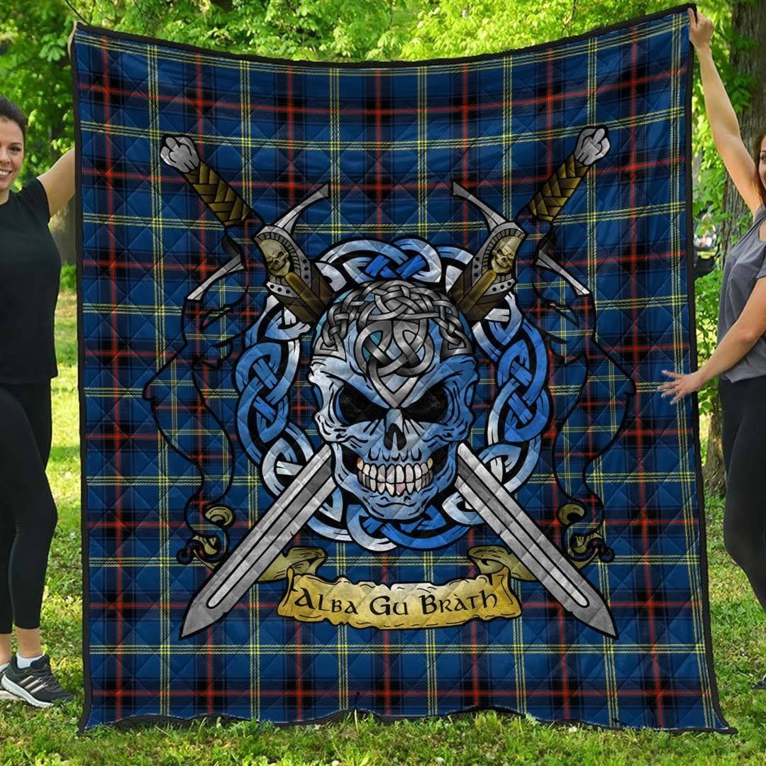 Quilt - Grewar Tartan Premium Quilt Celtic Scottish Warrior A7 Quilt - Grewar Tartan Premium Quilt Celtic Scottish Warrior A7