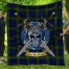 Quilt - Gunn Modern Tartan Premium Quilt Celtic Scottish Warrior A7