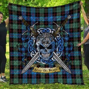 Quilt - Guthrie Ancient Tartan Premium Quilt Celtic Scottish Warrior A7