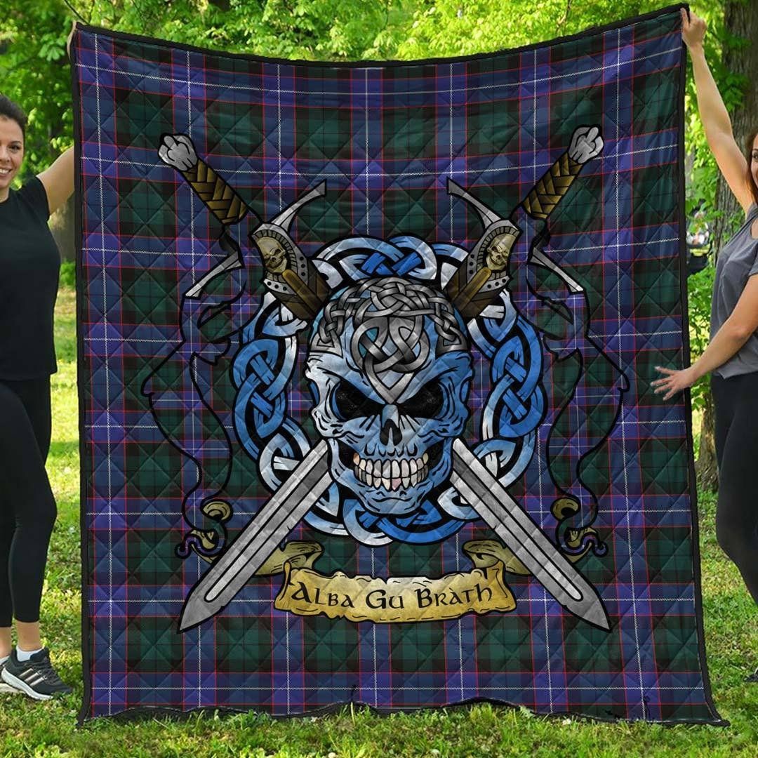 Quilt - Guthrie Modern Tartan Premium Quilt Celtic Scottish Warrior A7 Quilt - Guthrie Modern Tartan Premium Quilt Celtic Scottish Warrior A7