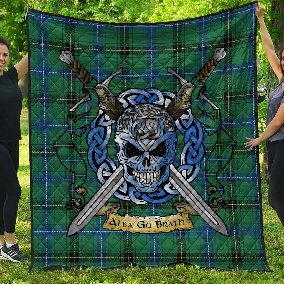 Quilt - Henderson Ancient Tartan Premium Quilt Celtic Scottish Warrior A7 Quilt - Henderson Ancient Tartan Premium Quilt Celtic Scottish Warrior A7