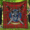 Quilt - Hepburn Tartan Premium Quilt Celtic Scottish Warrior A7