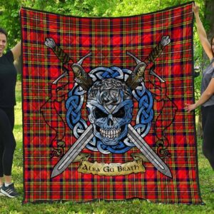 Quilt - Hepburn Tartan Premium Quilt Celtic Scottish Warrior A7
