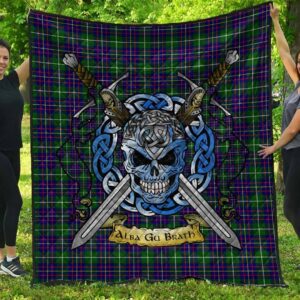Quilt - Inglis Modern Tartan Premium Quilt Celtic Scottish Warrior A7