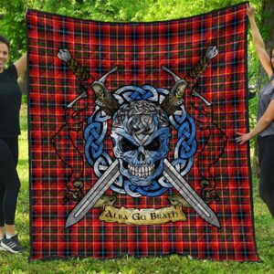 Quilt - Innes Modern Tartan Premium Quilt Celtic Scottish Warrior A7