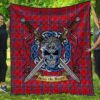 Quilt - Inverness District Tartan Premium Quilt Celtic Scottish Warrior A7