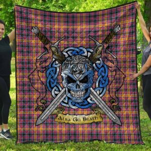 Quilt - Jacobite Tartan Premium Quilt Celtic Scottish Warrior A7