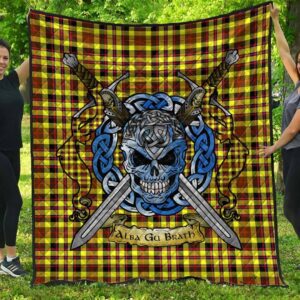 Quilt - Jardine Tartan Premium Quilt Celtic Scottish Warrior A7