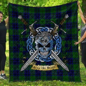 Quilt - Keith Modern Tartan Premium Quilt Celtic Scottish Warrior A7