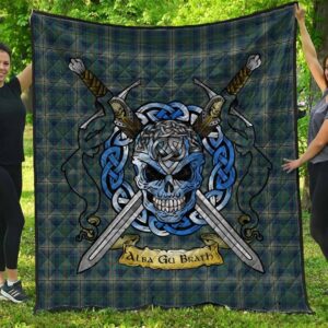 Quilt - Kennedy Modern Tartan Premium Quilt Celtic Scottish Warrior A7