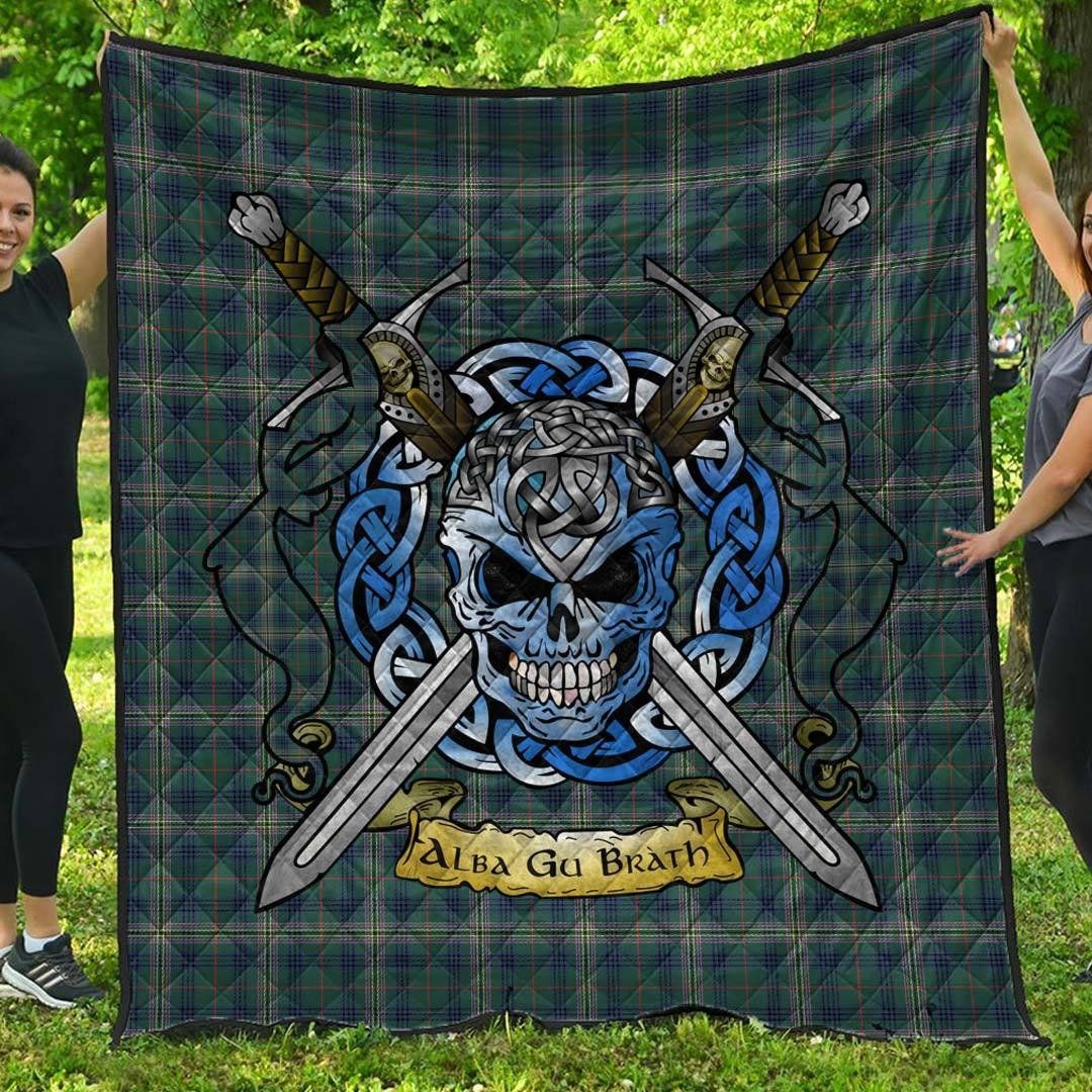 Quilt - Kennedy Modern Tartan Premium Quilt Celtic Scottish Warrior A7 Quilt - Kennedy Modern Tartan Premium Quilt Celtic Scottish Warrior A7