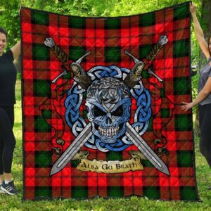 Quilt - Kerr Modern Tartan Premium Quilt Celtic Scottish Warrior A7