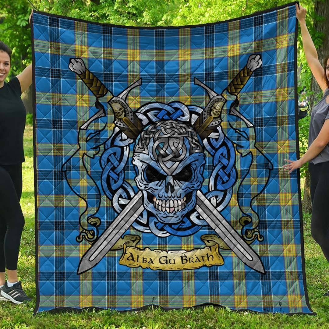 Quilt - Laing Tartan Premium Quilt Celtic Scottish Warrior A7 Quilt - Laing Tartan Premium Quilt Celtic Scottish Warrior A7