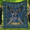 Quilt - Lamont Ancient Tartan Premium Quilt Celtic Scottish Warrior A7
