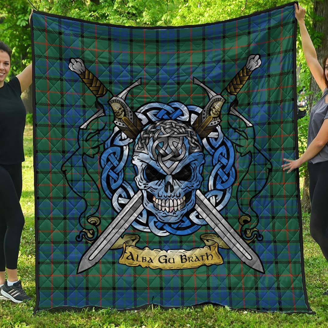 Quilt - Lauder Tartan Premium Quilt Celtic Scottish Warrior A7 Quilt - Lauder Tartan Premium Quilt Celtic Scottish Warrior A7