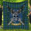 Quilt - Lyon Clan Tartan Premium Quilt Celtic Scottish Warrior A7