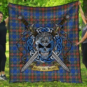 Quilt - MacBeth Ancient Tartan Premium Quilt Celtic Scottish Warrior A7